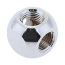 3-Way G1/4'' Internal Thread Computer Water Cooling Ball Fittings Connectors