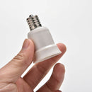 E17 to E27 Socket Base LED Halogen CFL Light Bulb Adapter Converter Holder FT