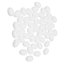 60x White Modelling Craft Polystyrene Eggs Foam Crafts For DIY Kids Art Painting