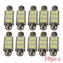 10x White Car 5630 9 SMD 36MM Festoon Lamp Dome Light Error Free Width Light