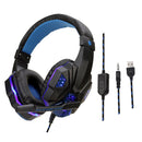 Wired Head-mounted Gaming Headset With Mic And LED