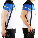 Black Single Shoulder Sling Belt Strap for DSLR Digital SLR Camera Quick Rapid