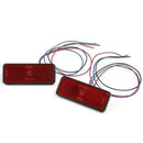Motorcycle Scooter 24LED Tail Brake Stop Turn Signal Lamp Rectangle Reflector 3C