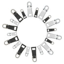 20 Pieces Zipper Pull Tabs Replacement Heavy Duty Zip Fixer Zipper Tags Rep
