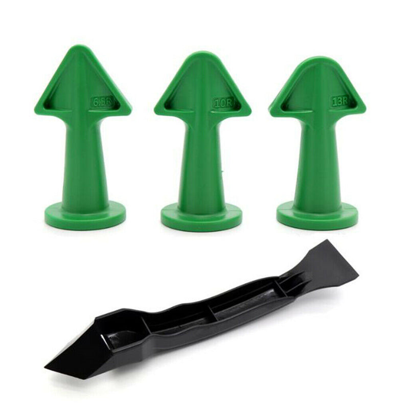 Caulk Nozzle Scraper Grout Kit Spatulas Set Hand Tools For Home Industrial Green