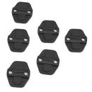 6x Plastic Car Door Lock Cover for Jeep Wrangler JL 18-19 Auto Accessories Black