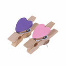 Push Pins With Wooden Clips Heart Pushpins Tacks Thumbtacks For Cork Boards