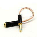 4.4mm Male To 3.5mm Female Earphone Headset Converter,1pcs