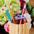 5pcs Colorful Strip Flexible Soft Bendy Magic Pencil w/ Eraser School Kids Gifts