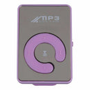 Mini Mirror Clip USB Digital Mp3 Music Player Support 8GB SD TF Card Purple