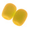 10pcs/Pack Mini Size Headset Microphone Protective Sponges Cover Yellow