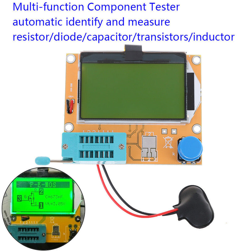 All-in-1 component tester transistor diode capacitor resistor inductor meter Pz
