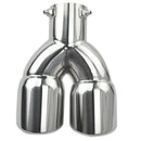 Automobile Universal 63Mm One Minute Two Exhaust Pipe Tail Throat M3U9