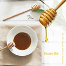 Long Handle Wood Honey Dipper Stick Honey Mixer Spoon Kitchen Tool (2pcs) A