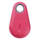 2pcs Smart Bluetooth Pet Anti-Lost Device Drop Shape Tracker Green+Rose Red A