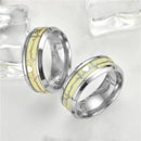 Luminous Ecg Ring Stainless Steel Ring Promise Heartbeat Ring Glowing Jewel