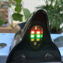 Shark Fin Strobe Tail Lights Led Solar Anti Collision Warning Car Auto Ante