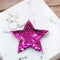 Colorful Sequins Keychain Star Shining Girl Backpack Jewelry Gifts (Purple) A#S