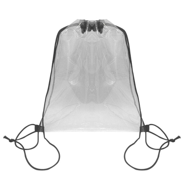 Premium Rucksack Sportbeutel Transparent Kordelzug