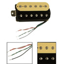Electric Guitar Humbucker Pickups Bridge Alnico V Pickup (Zebra + black) F2K9