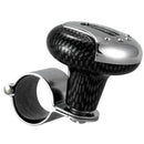 Carbon Fiber Pattern Car Help Round Hand Crank Steering Wheel Knob A5E5