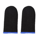 Game Controller Finger Covers Nylon Thumb Touch Sleeve (Carbon Fiber Blue) A