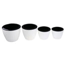 Plastic Flower   Nursery Pot/ Planter / Flower Pot with Pallet White
