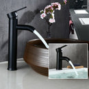 Stainless Steel Bathroom Basin Faucet Single Handle Cold and Hot Water Mixe V5B9
