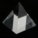 2.4'' Transparent K9 Crystal Optical Pyramid Prism, Paperweight Collectible Home