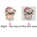 5D DIY Full Drill Diamond Painting Cute Dog Cross Stitch Embroidery Mosaic