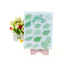 Vivid  Green Leaves Stamps DIY Scrapbooking Card Making Photo Album Decor R3