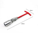 T-Handle Remover Installer Universal Joint Spark Plug Socket Wrench Tool Socket