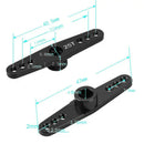 25T Steering Servo Arm Horn Metal Full Throttle Parts Double Steering Arm f O7L9