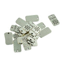 20pcs Alloy Flower Friends Engraved Charms Pendants Jewelry Making Findings