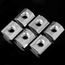 50pcs M5 T Sliding Nut Zin-Plated Carbon Steel T Sliding Nut for 2020 Alumi