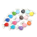 10x Mixed Color Infant Baby Metal Clips Pacifier Holders Alloy Suspender Hook  Z
