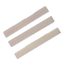 3Pieces Guitar Cattle Bone Slotted Saddles For String Instrument Replacement