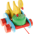 Wooden Pull String and Duck Pecking Rice & Walking Kids Toddler Developmental