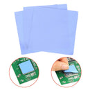3Pcs Blue 100mm*100mm*0.5mm Computer GPU CPU Conductive Silicone Thermal Pad FT