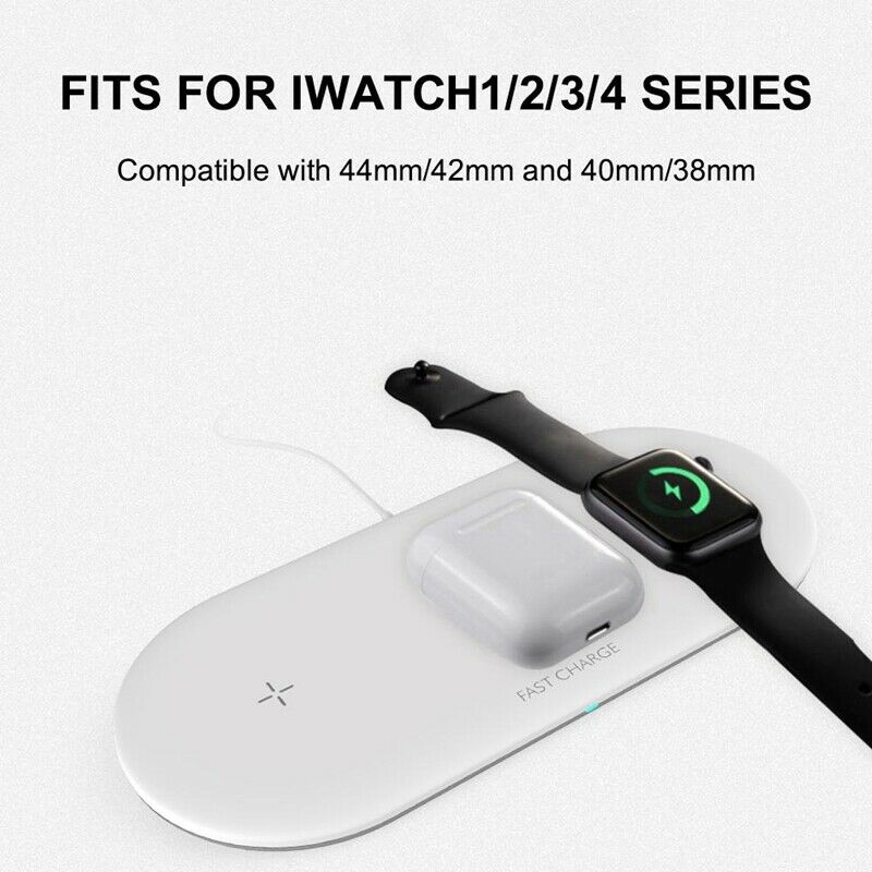 Multi-function wireless charger 3-in-1 mobile phone holder base 10W QI fast Q3I4