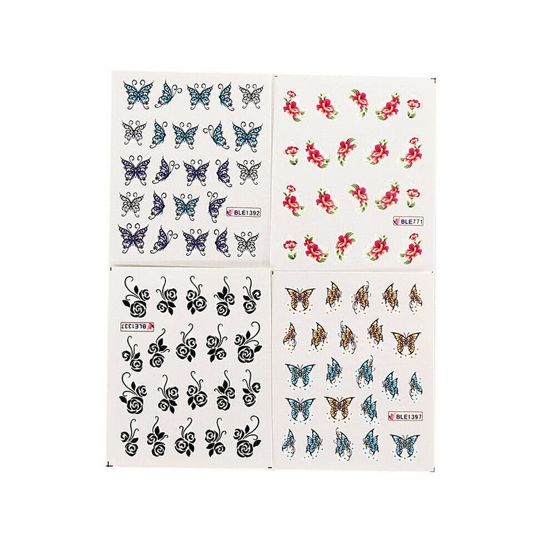 50pcs Water Nail Stickers for Nail Decals DIY Manicure Nail Accessoires