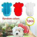 Dog Grooming Brush Rubber Cleaning Massage Comb Glove Tool for Small Large J1I4