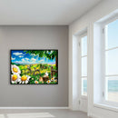 Diamond Painting Wild Spring Outing Full Round Drill Wall Picture 40x30cm