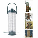 New Hanging Wild Bird Table Feeding Station Hanging Wooden Metal Garden Feed Gw