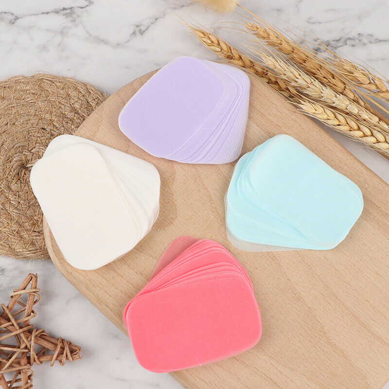 100*Portable Outdoor Travel Soap Paper Mini Paper SoaY Ew