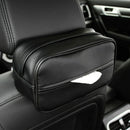 Leather Tissue Box Cover Car Back Seat Headrest Paper Towel Holder Org HLG