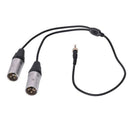 Comica Cvm-Ds-Xlr 3.5Mm Dual-Head Xlr Output Cable for Camera Camcorder wit