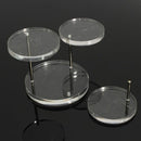 Acrylic Jewelry Organizer Display Necklace Bracelet Round Holder Stand Rack Case