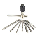 9pc T Shape Thread Tap Reamer Holder M3/M4/M5/M6 Hand Machine Screw Tool Kit Set