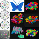 62pc Assorted Coloured   Spoke Beads Bike Bicycle Wheel Luminous Beads Decors